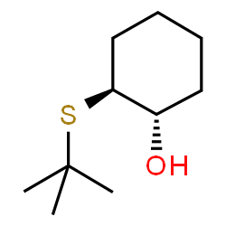 ChemSpider 2D Image | (1S,2S)-2-[(2-Methyl-2-propanyl)sulfanyl]cyclohexanol | C10H20OS