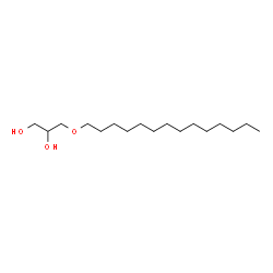 ChemSpider 2D Image | 1-O-Tetradecylglycerol | C17H36O3