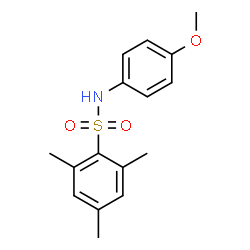 ChemSpider 2D Image | N-(4-Methoxyphenyl)-2,4,6-trimethylbenzenesulfonamide | C16H19NO3S