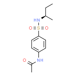 ChemSpider 2D Image | N-{4-[(2R)-2-Butanylsulfamoyl]phenyl}acetamide | C12H18N2O3S