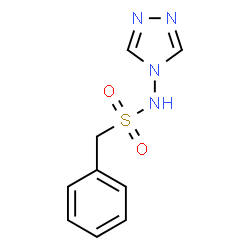 ChemSpider 2D Image | C-Phenyl-N-[1,2,4]triazol-4-yl-methanesulfonamide | C9H10N4O2S