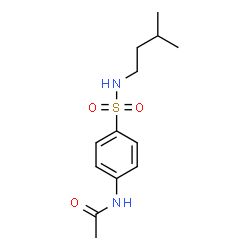 ChemSpider 2D Image | N-{4-[(3-Methylbutyl)sulfamoyl]phenyl}acetamide | C13H20N2O3S