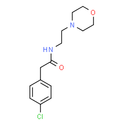 ChemSpider 2D Image | 2-(4-Chlorophenyl)-N-[2-(4-morpholinyl)ethyl]acetamide | C14H19ClN2O2