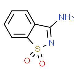 ChemSpider 2D Image | 1,2-Benzothiazol-3-amine 1,1-dioxide | C7H6N2O2S