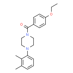 ChemSpider 2D Image | [4-(2,3-Dimethylphenyl)-1-piperazinyl](4-ethoxyphenyl)methanone | C21H26N2O2