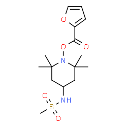ChemSpider 2D Image | N-[1-(2-Furoyloxy)-2,2,6,6-tetramethyl-4-piperidinyl]methanesulfonamide | C15H24N2O5S