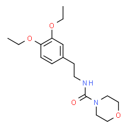 ChemSpider 2D Image | N-[2-(3,4-Diethoxyphenyl)ethyl]-4-morpholinecarboxamide | C17H26N2O4