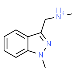 ChemSpider 2D Image | N-Methyl(1-methyl-1H-indazol-3-yl)methanaminium | C10H14N3