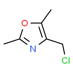 ChemSpider 2D Image | 4-(chloromethyl)-2,5-dimethyl-1,3-oxazole | C6H8ClNO