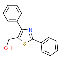 ChemSpider 2D Image | 2,4-Diphenyl-5-thiazolemethanol | C16H13NOS