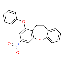 ChemSpider 2D Image | 3-Nitro-1-phenoxydibenzo[b,f]oxepine | C20H13NO4