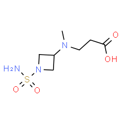 ChemSpider 2D Image | N-Methyl-N-(1-sulfamoyl-3-azetidinyl)-beta-alanine | C7H15N3O4S