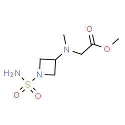 ChemSpider 2D Image | Methyl N-methyl-N-(1-sulfamoyl-3-azetidinyl)glycinate | C7H15N3O4S