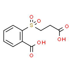 ChemSpider 2D Image | 2-[(2-Carboxyethyl)sulfonyl]benzoic acid | C10H10O6S