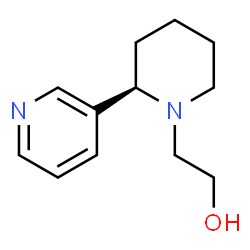 ChemSpider 2D Image | 2-[(2R)-2-(3-Pyridinyl)-1-piperidinyl]ethanol | C12H18N2O