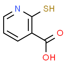 ChemSpider 2D Image | 2-Mercaptonicotinic acid | C6H5NO2S