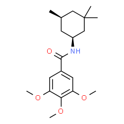 ChemSpider 2D Image | 3,4,5-Trimethoxy-N-[(1S,5S)-3,3,5-trimethylcyclohexyl]benzamide | C19H29NO4