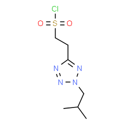 ChemSpider 2D Image | 2-(2-Isobutyl-2H-tetrazol-5-yl)ethanesulfonyl chloride | C7H13ClN4O2S