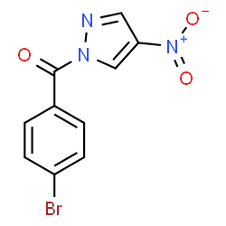 ChemSpider 2D Image | (4-Bromophenyl)(4-nitro-1H-pyrazol-1-yl)methanone | C10H6BrN3O3