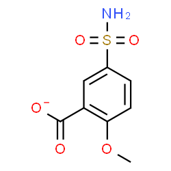 ChemSpider 2D Image | 2-Methoxy-5-sulfamoylbenzoate | C8H8NO5S
