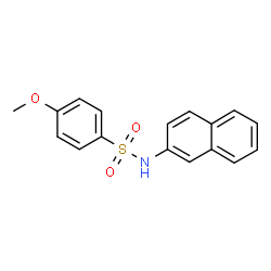 ChemSpider 2D Image | 4-Methoxy-N-(2-naphthyl)benzenesulfonamide | C17H15NO3S