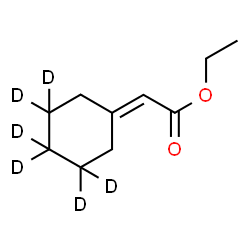 ChemSpider 2D Image | Ethyl (3,3,4,4,5,5-~2~H_6_)cyclohexylideneacetate | C10H10D6O2