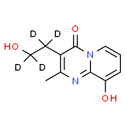 ChemSpider 2D Image | 9-Hydroxy-3-[2-hydroxy(~2~H_4_)ethyl]-2-methyl-4H-pyrido[1,2-a]pyrimidin-4-one | C11H8D4N2O3