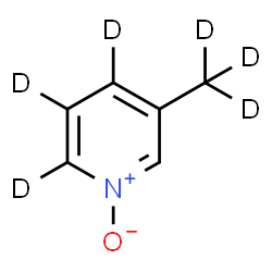 ChemSpider 2D Image | 3-(~2~H_3_)Methyl(4,5,6-~2~H_3_)pyridine 1-oxide | C6HD6NO