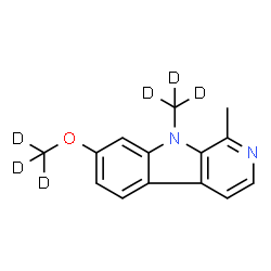 ChemSpider 2D Image | 1-Methyl-9-(~2~H_3_)methyl-7-[(~2~H_3_)methyloxy]-9H-beta-carboline | C14H8D6N2O
