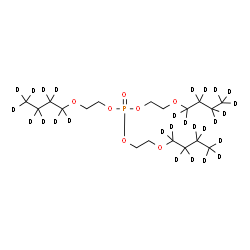 ChemSpider 2D Image | Tris{2-[(~2~H_9_)butyloxy]ethyl} phosphate | C18H12D27O7P