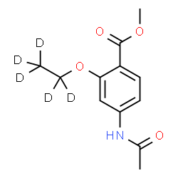 ChemSpider 2D Image | Methyl 4-acetamido-2-[(~2~H_5_)ethyloxy]benzoate | C12H10D5NO4