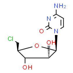 ChemSpider 2D Image | (3xi)-5'-Chloro-5'-deoxycytidine | C9H12ClN3O4