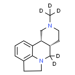 ChemSpider 2D Image | (7aS,11aR)-10-(~2~H_3_)Methyl(7,7-~2~H_2_)-4,5,7a,8,9,10,11,11a-octahydro-7H-indolo[1,7-bc][2,6]naphthyridine | C15H15D5N2