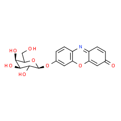 ChemSpider 2D Image | 3-Oxo-3H-phenoxazin-7-yl alpha-L-erythro-hexopyranoside | C18H17NO8