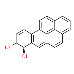ChemSpider 2D Image | (7R)-7,8-Dihydrobenzo[pqr]tetraphene-7,8-diol | C20H14O2