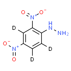 ChemSpider 2D Image | [2,4-Dinitro(~2~H_3_)phenyl]hydrazine | C6H3D3N4O4
