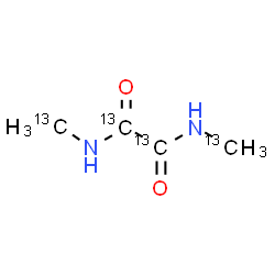 ChemSpider 2D Image | N,N'-Bis[(~13~C)methyl](~13~C_2_)ethanediamide | 13C4H8N2O2