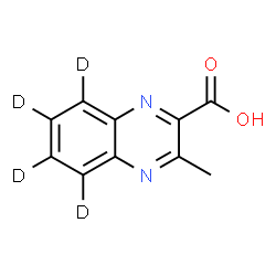 ChemSpider 2D Image | 3-Methyl-2-(~2~H_4_)quinoxalinecarboxylic acid | C10H4D4N2O2