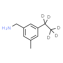 ChemSpider 2D Image | 1-[3-(~2~H_5_)Ethyl-5-methylphenyl]methanamine | C10H10D5N