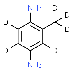 ChemSpider 2D Image | 2-(~2~H_3_)Methyl-1,4-(~2~H_3_)benzenediamine | C7H4D6N2