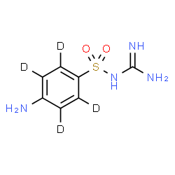ChemSpider 2D Image | 4-Amino-N-carbamimidoyl(~2~H_4_)benzenesulfonamide | C7H6D4N4O2S