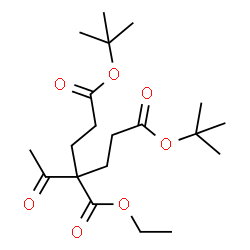 ChemSpider 2D Image | 3-Ethyl 1,5-bis(2-methyl-2-propanyl) 3-acetyl-1,3,5-pentanetricarboxylate | C20H34O7