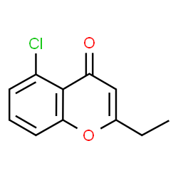 ChemSpider 2D Image | 5-Chloro-2-ethyl-4H-chromen-4-one | C11H9ClO2