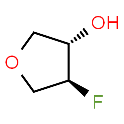 ChemSpider 2D Image | (3S,4S)-4-Fluorotetrahydro-3-furanol | C4H7FO2