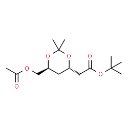 ChemSpider 2D Image | 2-Methyl-2-propanyl 6-O-acetyl-2,4-dideoxy-3,5-O-isopropylidene-D-threo-hexonate | C15H26O6