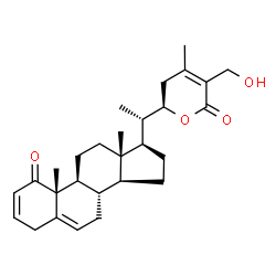 ChemSpider 2D Image | (22R)-27-Hydroxy-22,26-epoxyergosta-2,5,24-triene-1,26-dione | C28H38O4