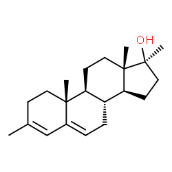 ChemSpider 2D Image | (17beta)-3,17-Dimethylandrosta-3,5-dien-17-ol | C21H32O