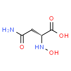 ChemSpider 2D Image | N~2~-Hydroxy-D-asparagine | C4H8N2O4