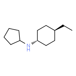 ChemSpider 2D Image | trans-N-Cyclopentyl-4-ethylcyclohexanamine | C13H25N