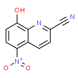 ChemSpider 2D Image | 8-Hydroxy-5-nitro-2-quinolinecarbonitrile | C10H5N3O3